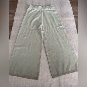 [XL]Sincerely Jule Wide-Leg Knit Pants in Light Green